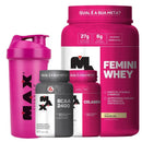 Kit : Femini Whey + Bcaa + Colágeno + Coqueteleira