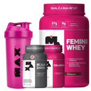 Kit : Femini Whey + Bcaa + Colágeno + Coqueteleira
