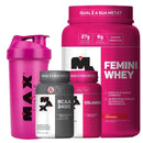 Kit : Femini Whey + Bcaa + Colágeno + Coqueteleira